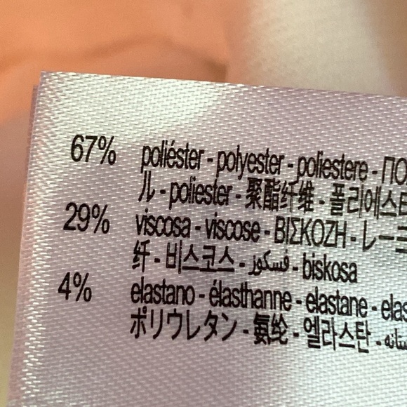 NWT. Zara Ecru Viscose Blend Belted Straight Leg Pants. Size S. - Picture 10 of 11